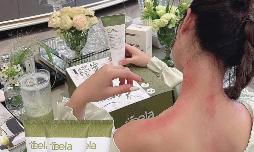 Giảm đau cổ vai gáy với Kem massage Teela