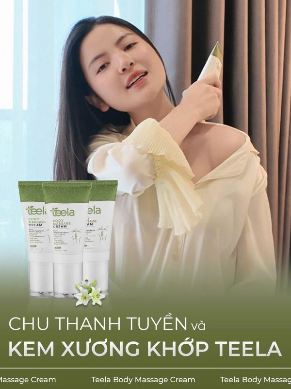 Chu Thanh Huyền trãi nghiệm Kem massage Teela