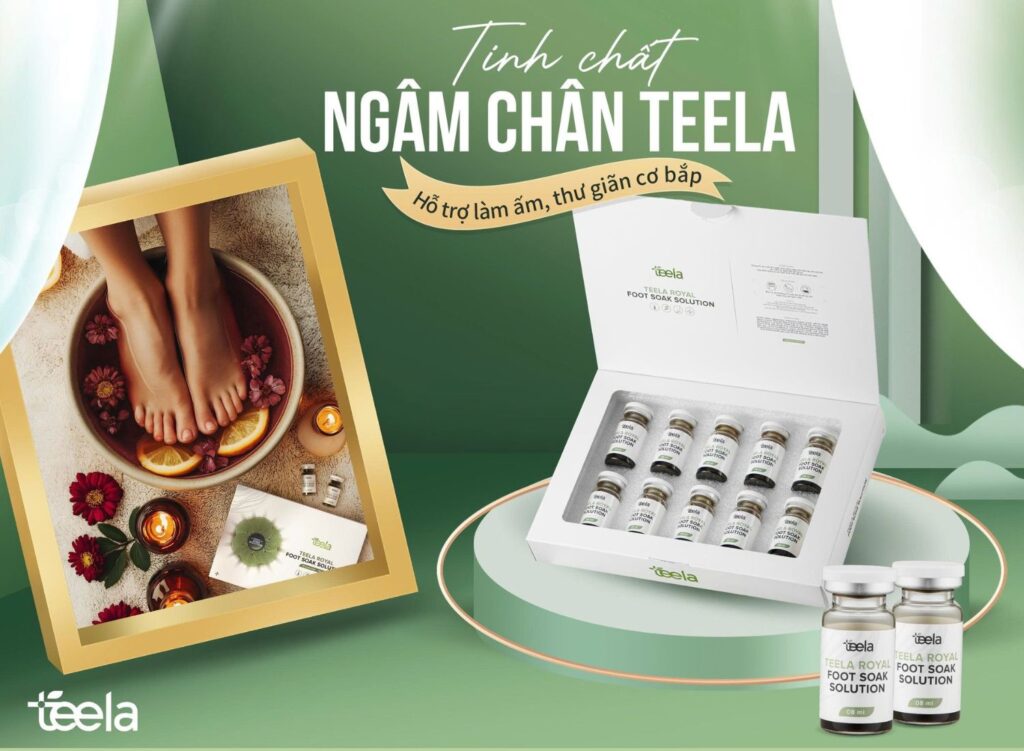 ngâm chân Teela