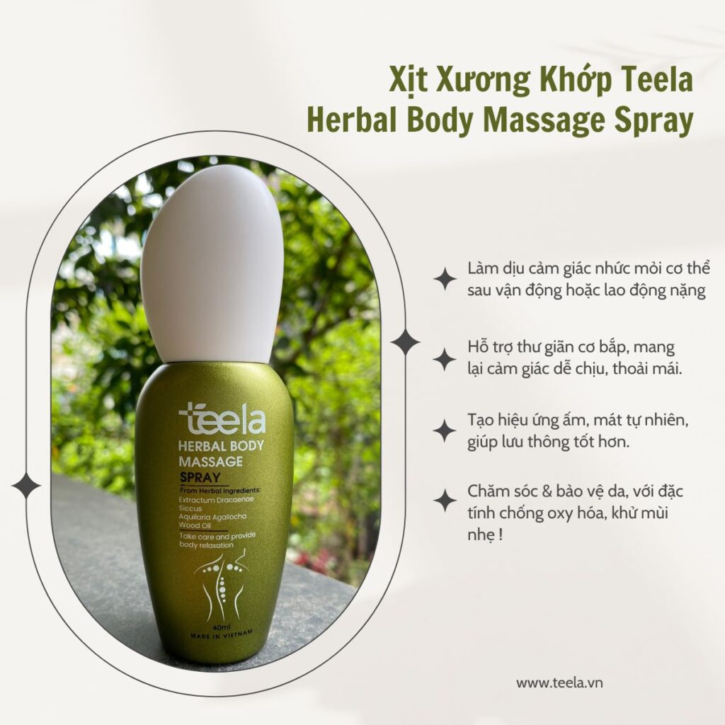 Công dụng xịt xương khớp Teela