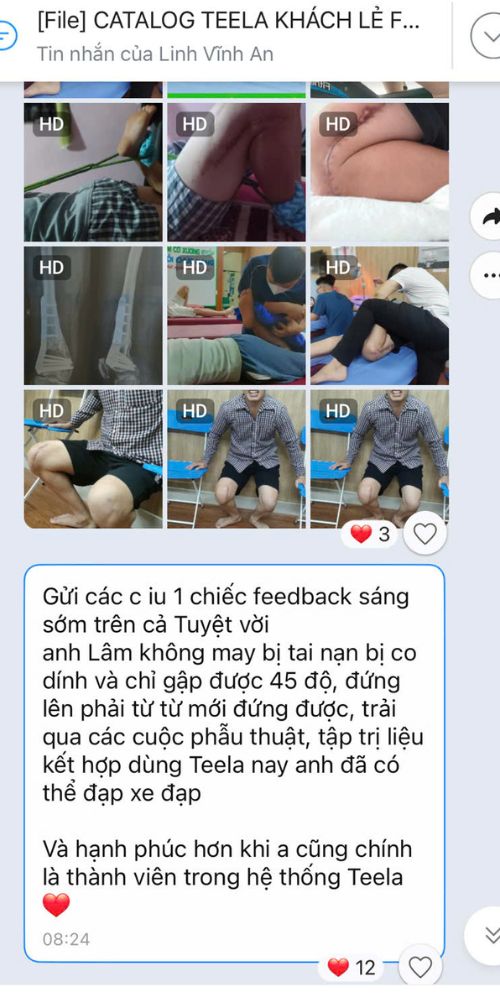 Đánh giá của khách hàng dùng xịt xương khớp Teela