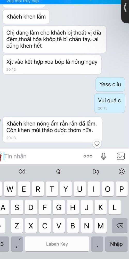 Đánh giá của khách hàng dùng xịt xương khớp Teela