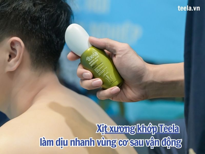 xịt xương khớp Teela làm dịu cơn đau sau vận động