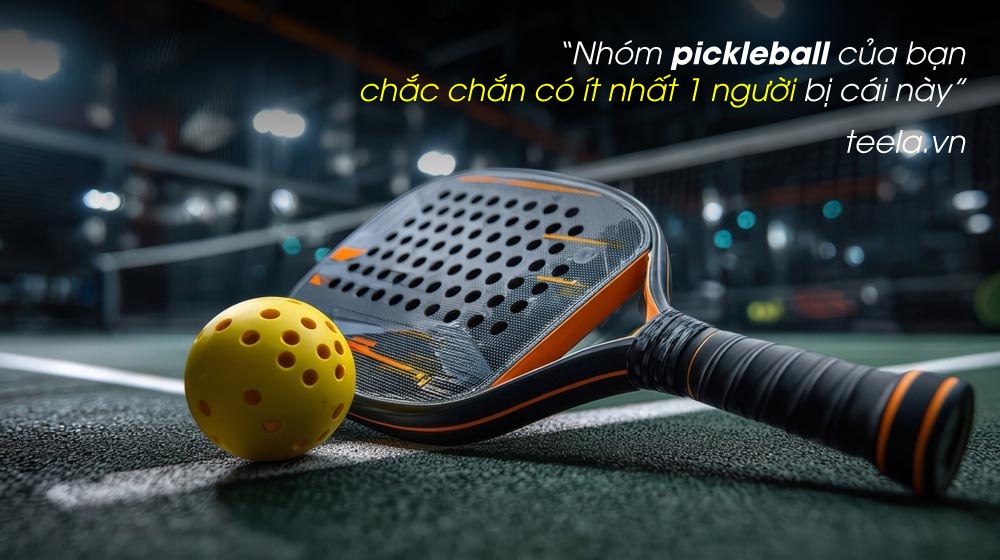 đau cổ tay khi chơi Pickleball
